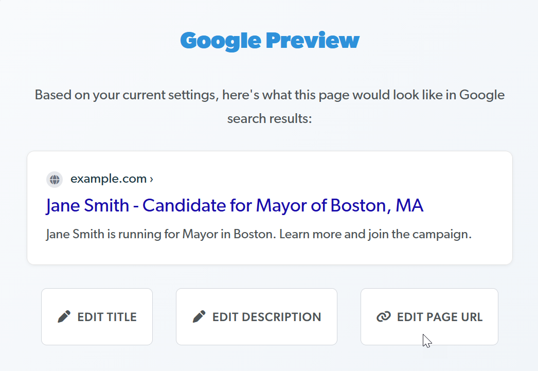 Search engine friendly
