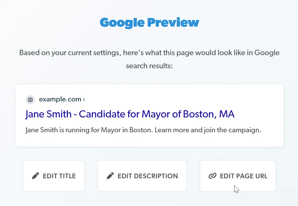 Search engine friendly
